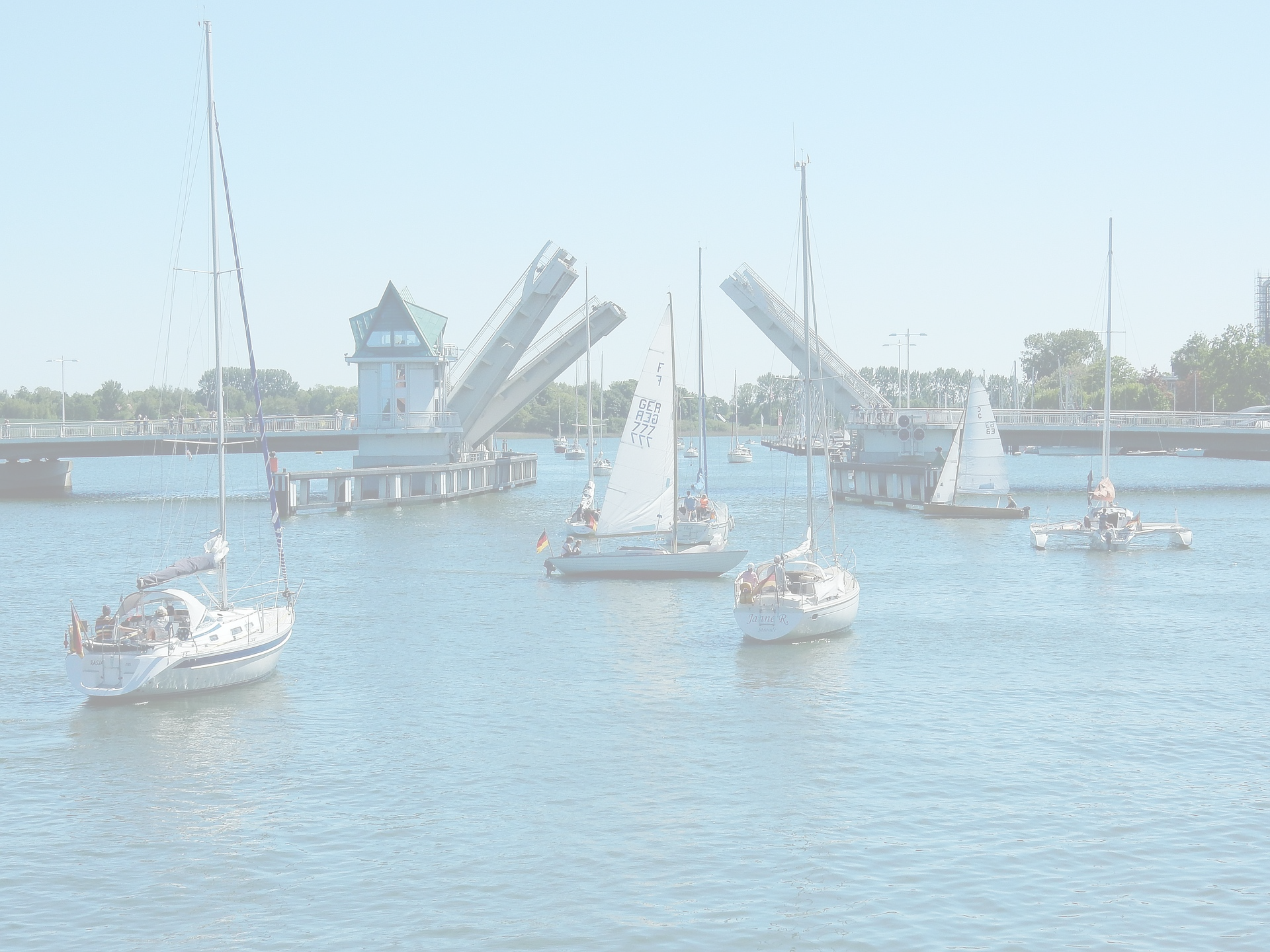 Schlei bei Kappeln mit Nebel